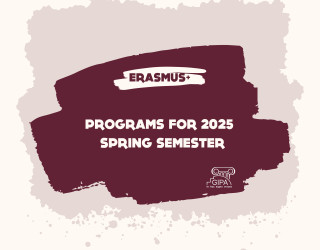 Erasmus+ Programmes for 2025 Spring Semester