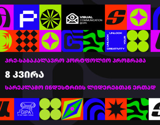 პრე-საბაკალავრო პორტფოლიო კურსი ვიზუალური კომუნიკაციით დაინტერესებული აბიტურიენტებისთვის