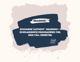 Exchange (without Erasmus+ Scholarships) Programmes for 2025 Fall Semester