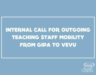 INTERNAL CALL FOR OUTGOING TEACHING STAFF MOBILITY FROM GIPA TO VEVU